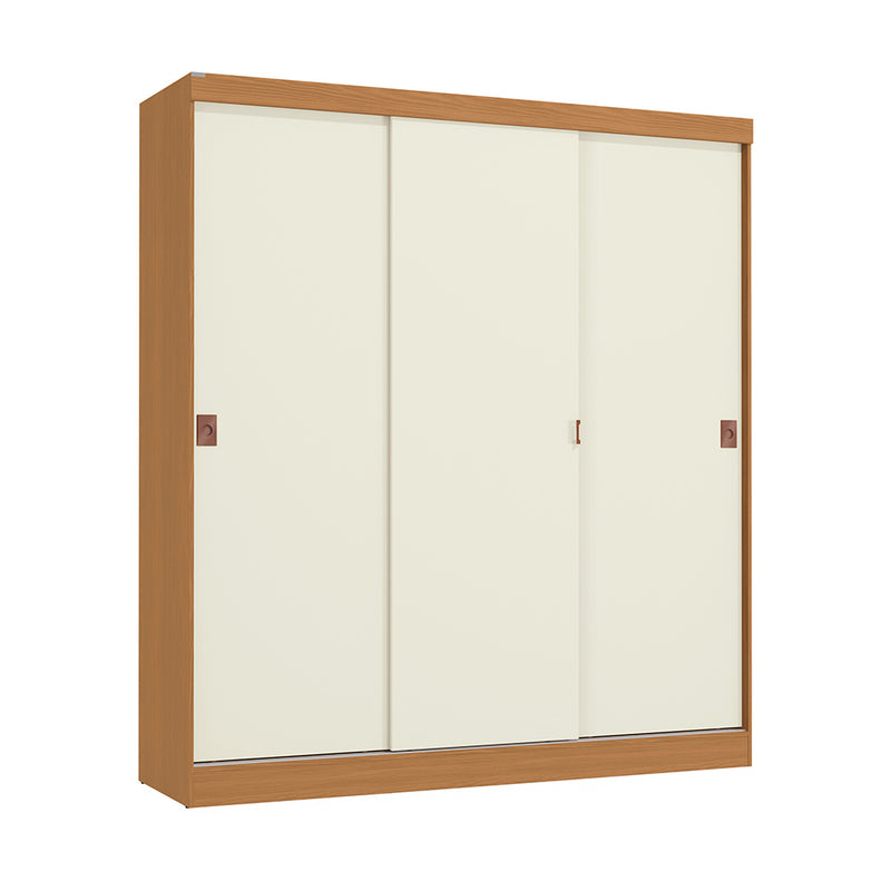 Closet Ropero Kappesberg 3 Puertas 180x200 Canela/Blanco