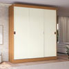 Closet Ropero Kappesberg 3 Puertas 180x200 Canela/Blanco