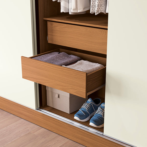 Closet Ropero Kappesberg 3 Puertas 180x200 Canela/Blanco