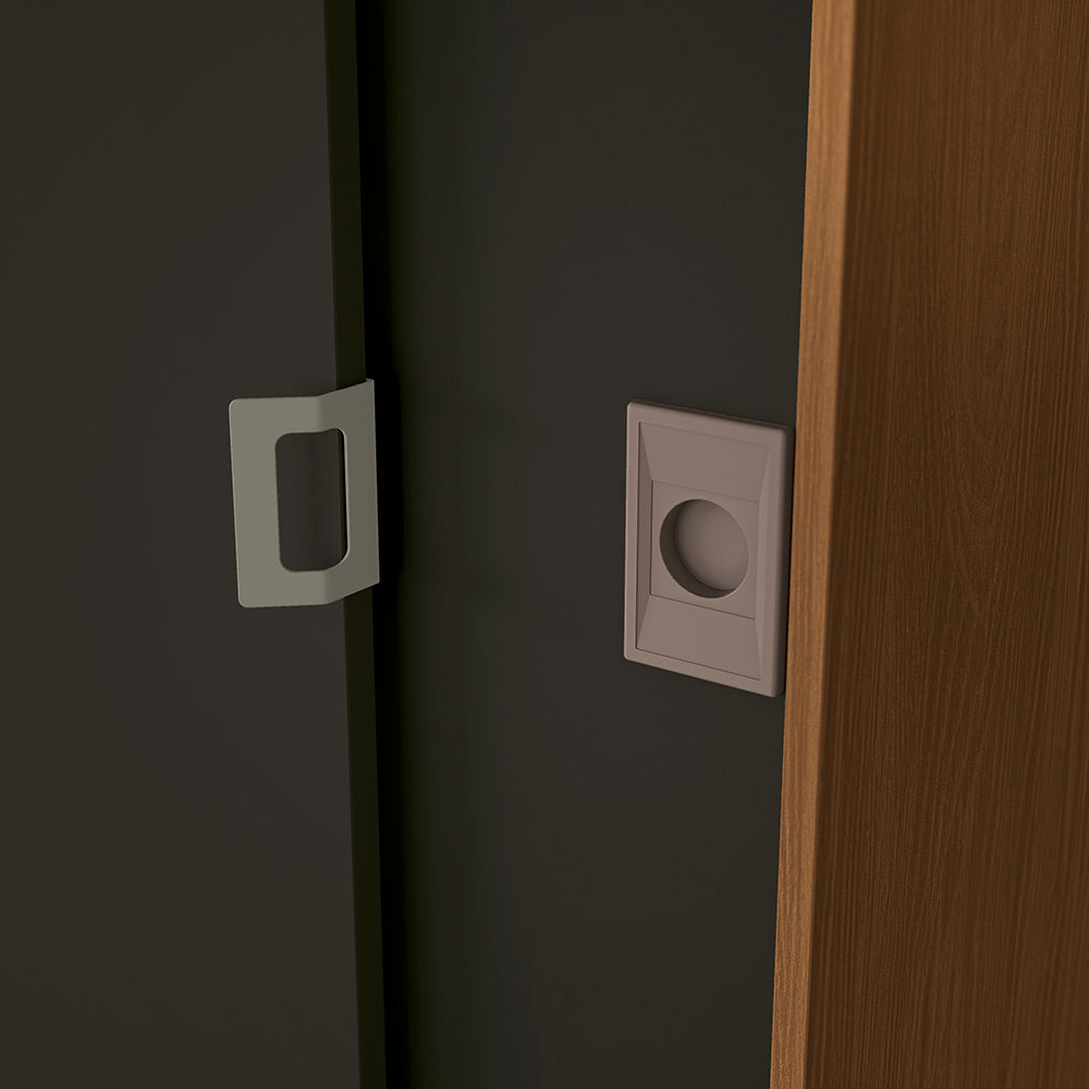 Closet Ropero Kappesberg 3 Puertas 180x200 Canela/Negro