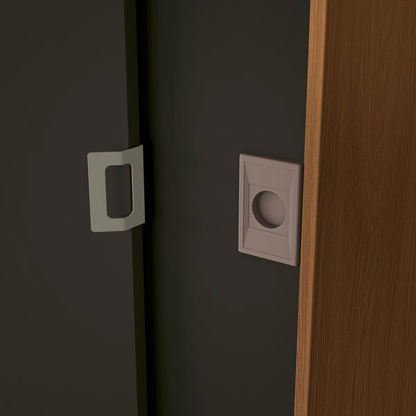 Closet Ropero Kappesberg 3 Puertas 180x200 Canela/Negro