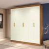 Closet Ropero Kappesberg 6 Puertas 180x200 Canela/Blanco