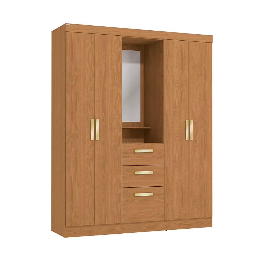 Closet Ropero Kappesberg 4 Puertas 160x200 Canela