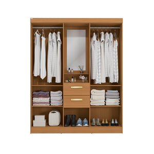 Closet Ropero Kappesberg 4 Puertas 160x200 Canela