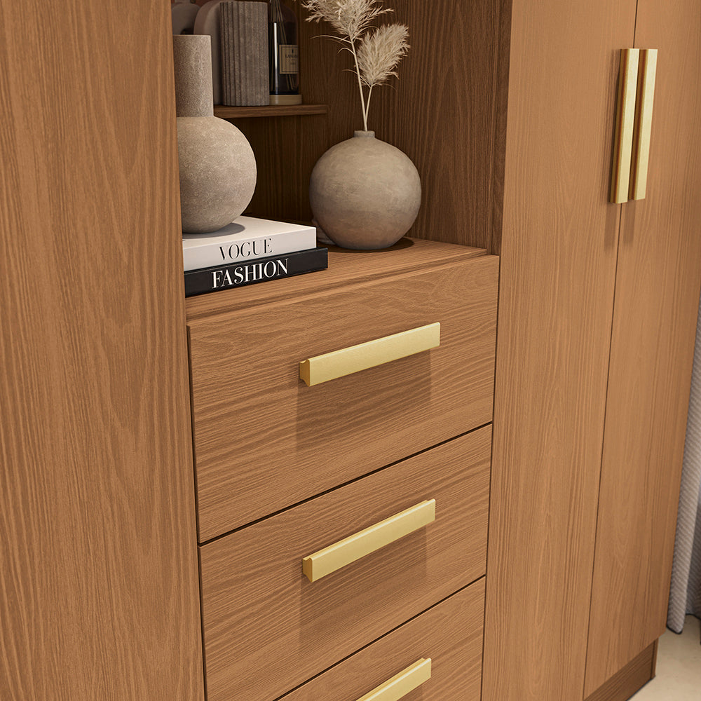 Closet Ropero Kappesberg 4 Puertas 160x200 Canela