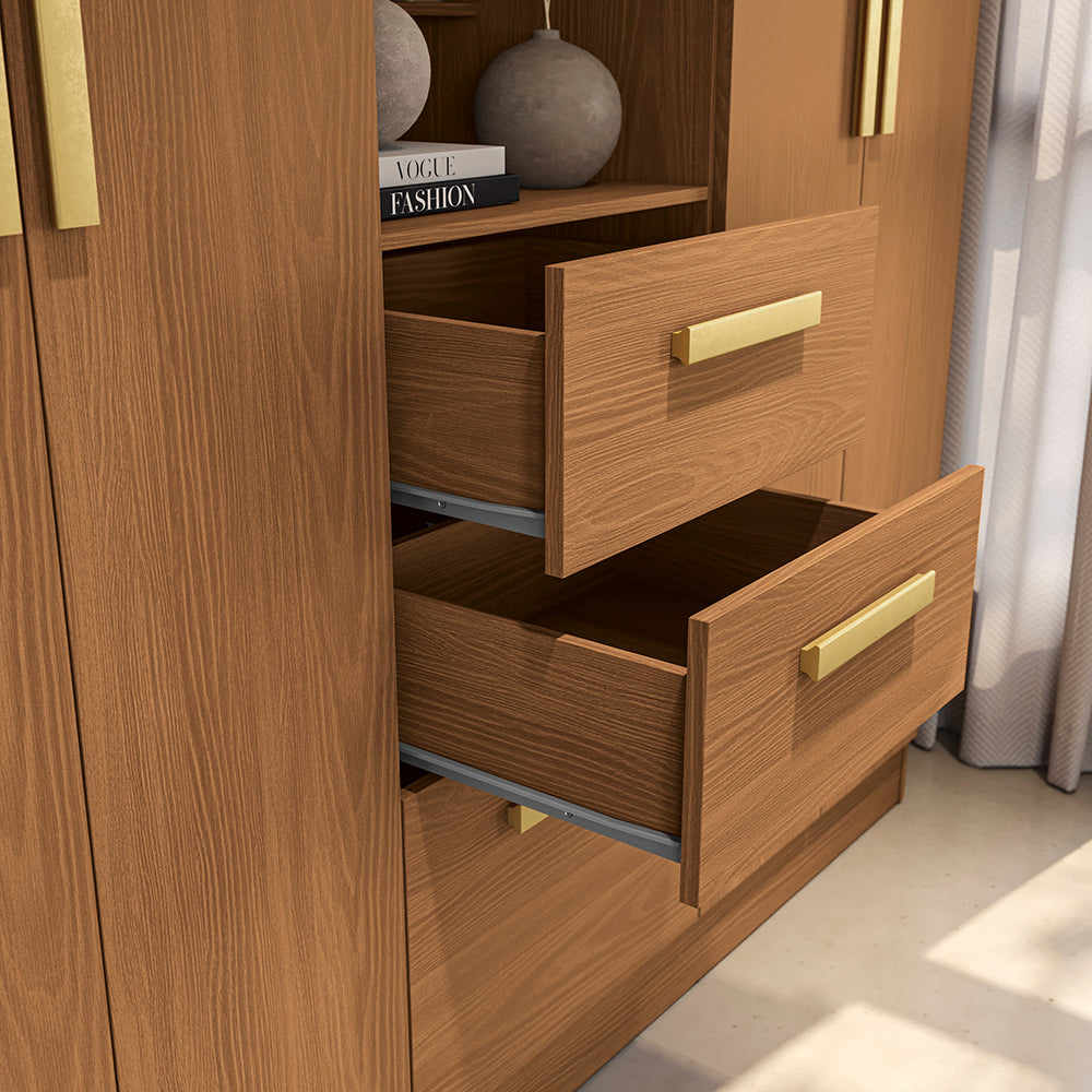 Closet Ropero Kappesberg 4 Puertas 160x200 Canela