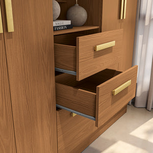 Closet Ropero Kappesberg 4 Puertas 160x200 Canela