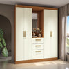 Closet Ropero Kappesberg 4 Puertas 160x200 Canela/Blanco