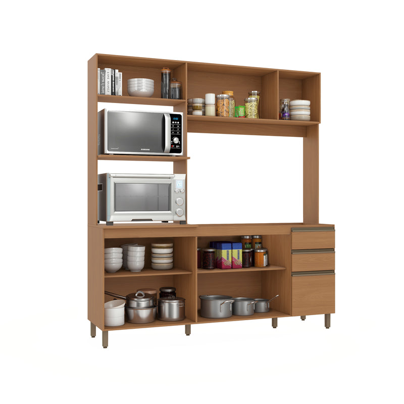 Cocina Integral Kappesberg Luna 192.5cm Canela Sin Tarja