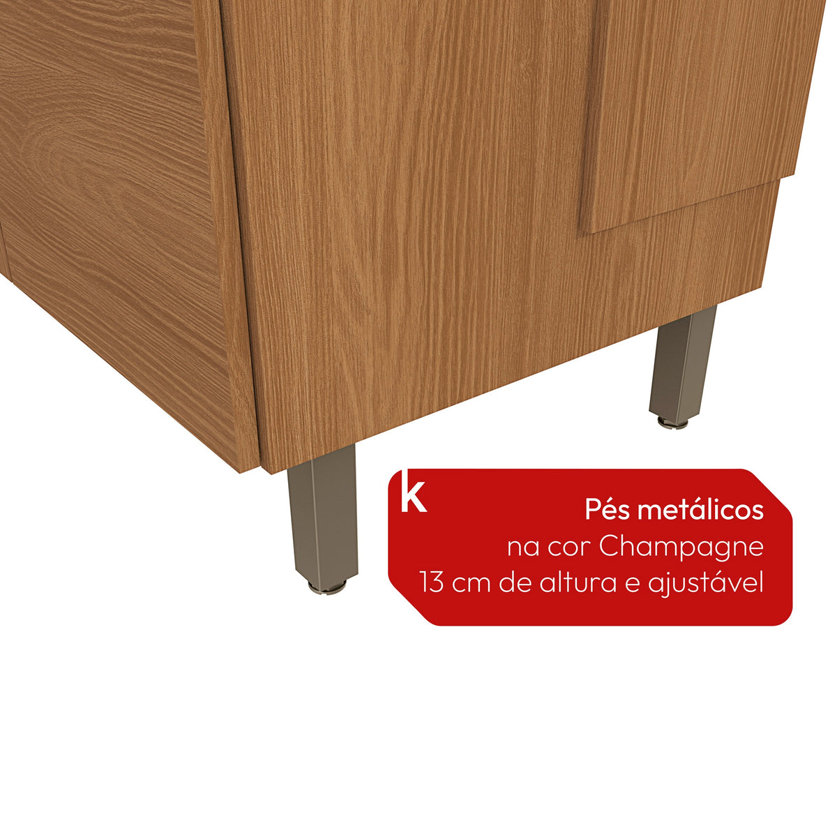 Cocina Integral Kappesberg Luna 192.5cm Canela Sin Tarja