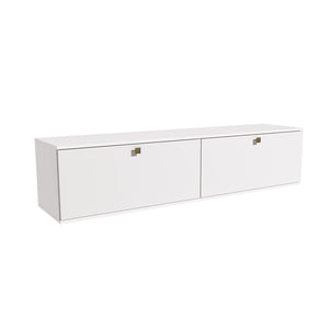 Estantería Flotante 160cm 2 Puertas Kappesberg Blanco