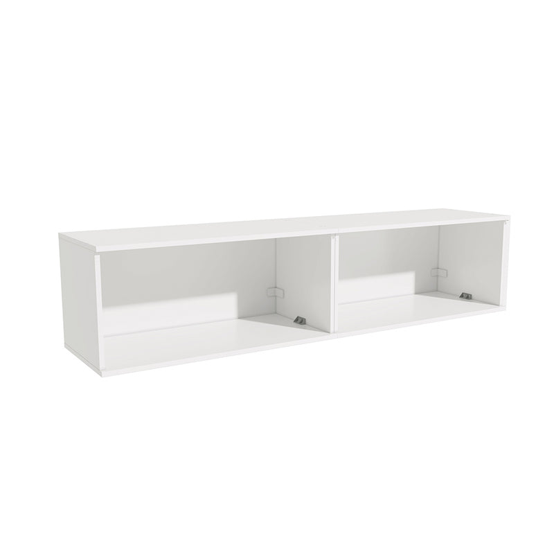Estantería Flotante 160cm 2 Puertas Kappesberg Blanco Nogal