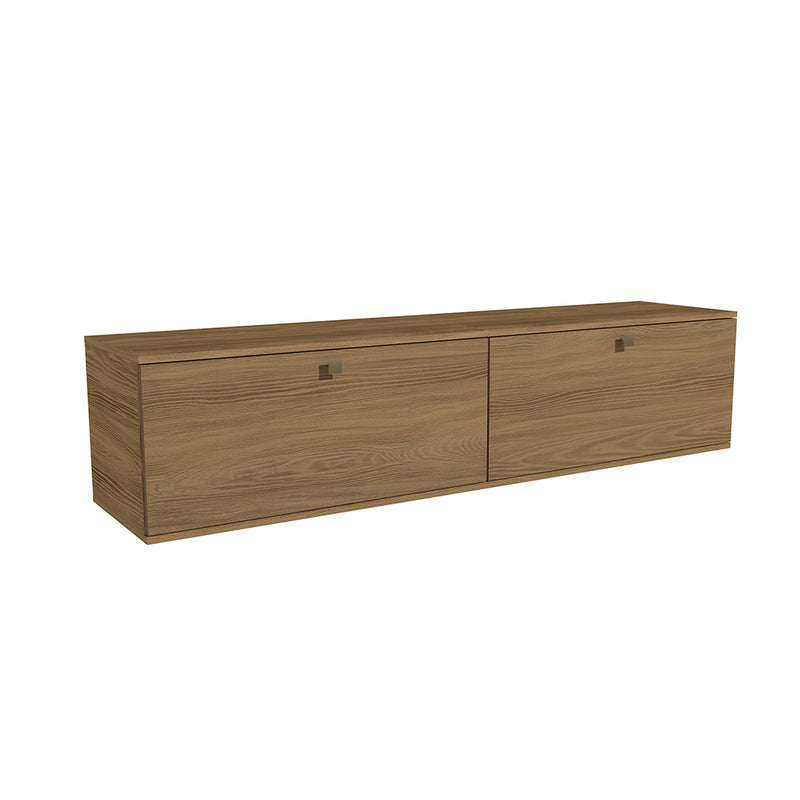 Estantería Flotante 160cm 2 Puertas Kappesberg Nogal