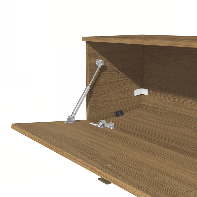 Estantería Flotante 160cm 2 Puertas Kappesberg Nogal