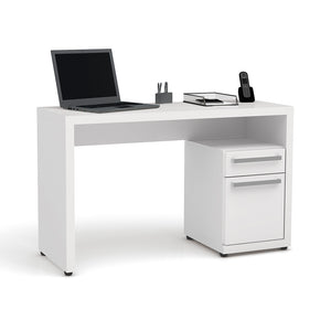 Mesa Oficina Kappesberg 120cm con Cajón y Puerta Blanco