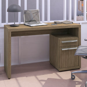 Escritorio Oficina Kappesberg 120cm c/ Cajón y Puerta Nogal