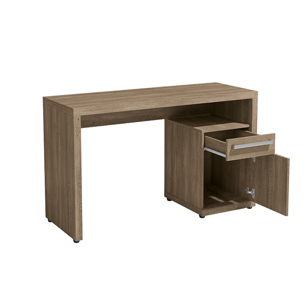 Escritorio Oficina Kappesberg 120 cm c/ Cajón y Puerta Nogal