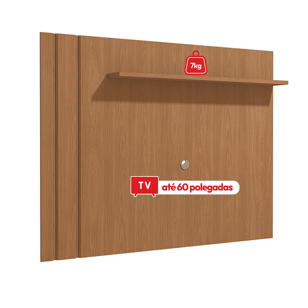 Panel TV 180cm con Repisa para TV 60" Kappesberg Canela