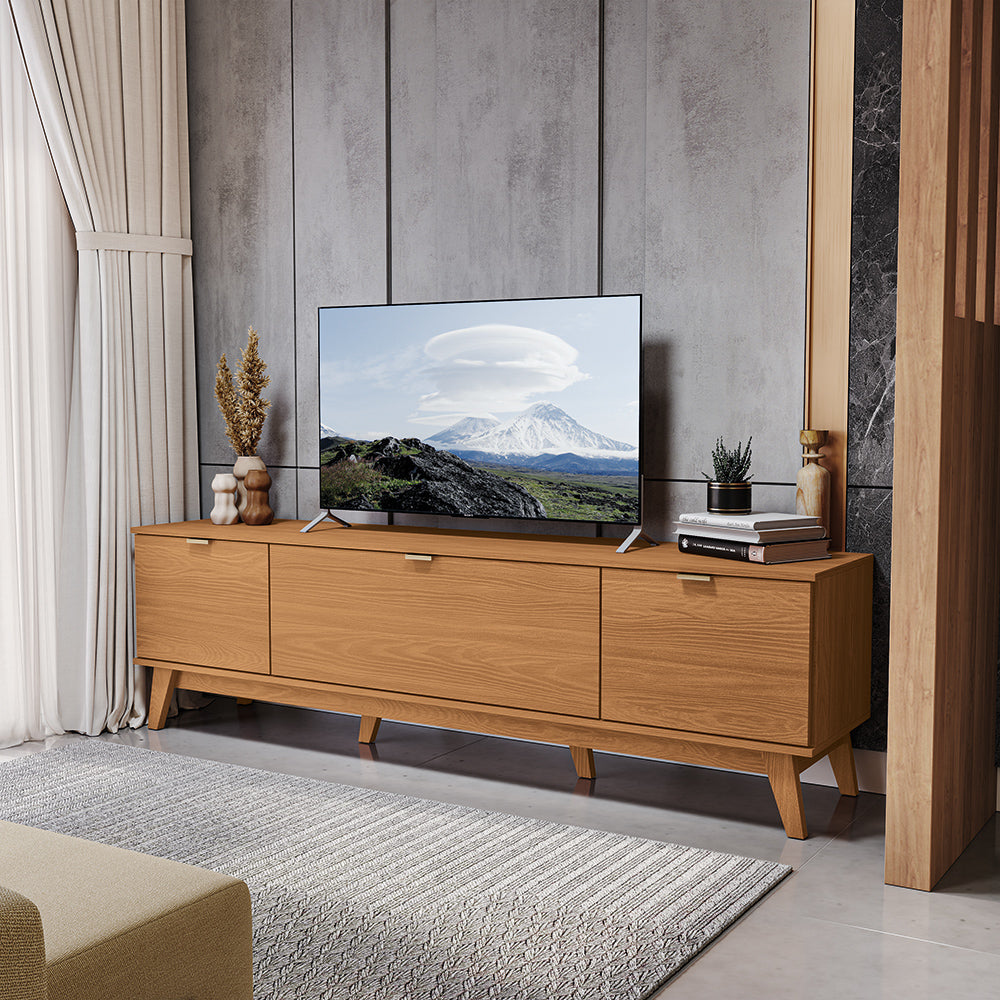 Mueble TV 75" 180cm 3 Puertas Kappesberg Canela