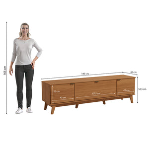 Mueble TV 75" 180cm 3 Puertas Kappesberg Canela