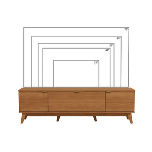 Mueble TV 75" 180cm 3 Puertas Kappesberg Canela