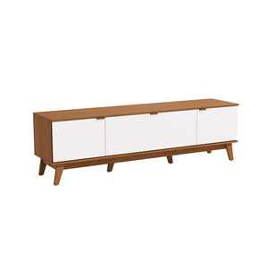 Mueble TV 75" 180cm 3 Puertas Kappesberg Canela y Blanco