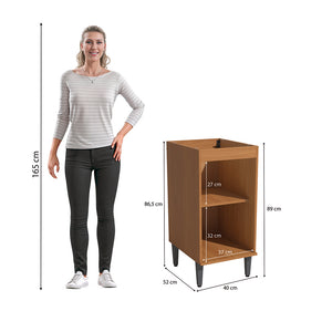 Gabinete Inferior 40cm MDP Elara Kappesberg Canela y Negro