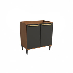 Gabinete Inferior 80cm MDP Kappesberg Canela y Negro