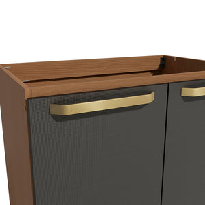 Gabinete Inferior 80cm MDP Kappesberg Canela y Negro