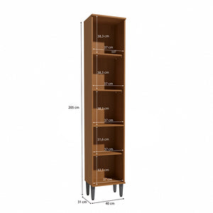 Alacena Despensa 2 Puertas 40cm MDP Kappesberg Canela