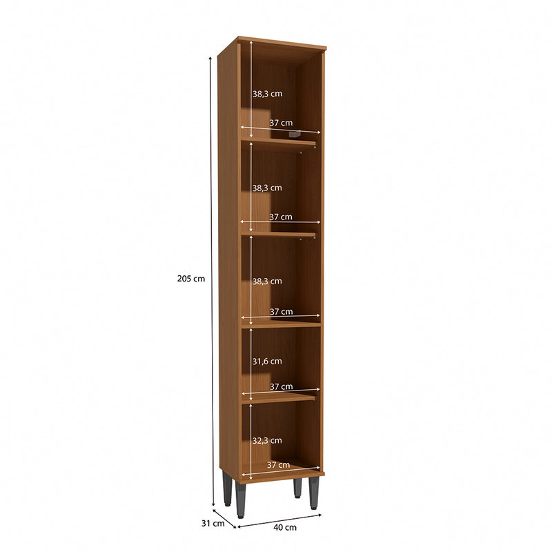 Alacena Despensa 2 Puertas 40cm MDP Kappesberg Canela