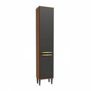 Alacena Despensa 2 Puertas 40cm MDP Kappesberg Canela/Negro