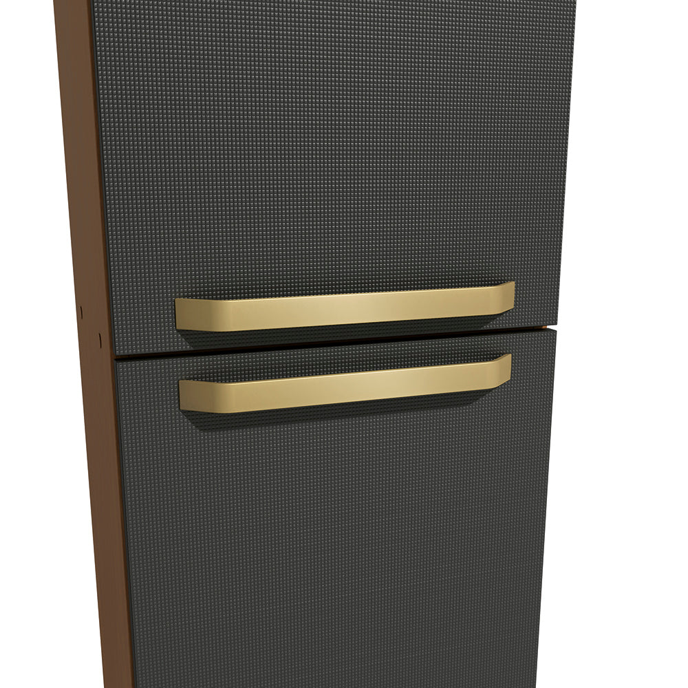 Alacena Despensa 2 Puertas 40cm MDP Kappesberg Canela/Negro