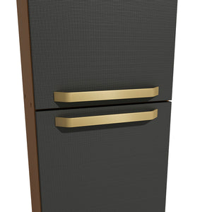 Alacena Despensa 2 Puertas 40cm MDP Kappesberg Canela/Negro
