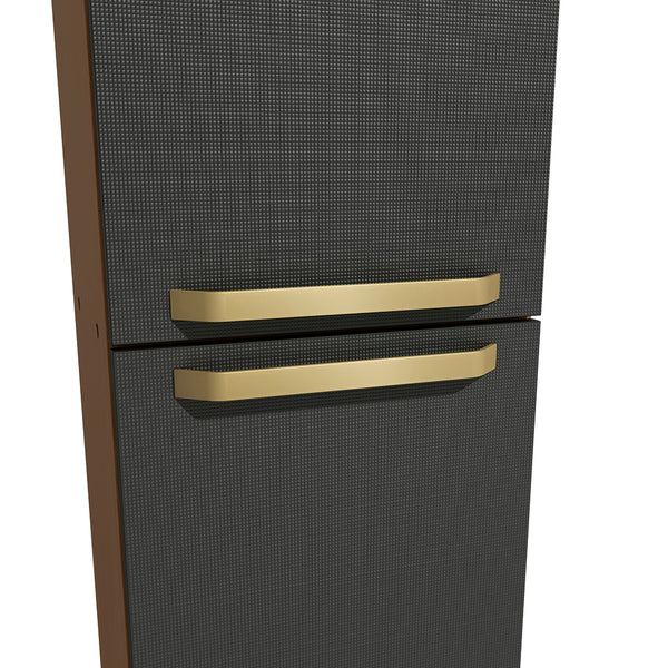 Alacena Despensa 2 Puertas 40cm MDP Kappesberg Canela/Negro