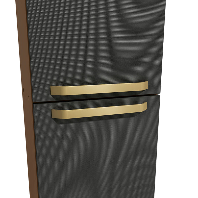 Alacena Despensa 2 Puertas 40cm MDP Kappesberg Canela/Negro