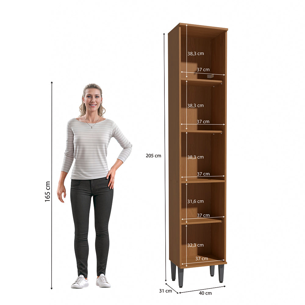 Vitrina Cocina 40cm MDP Kappesberg Canela