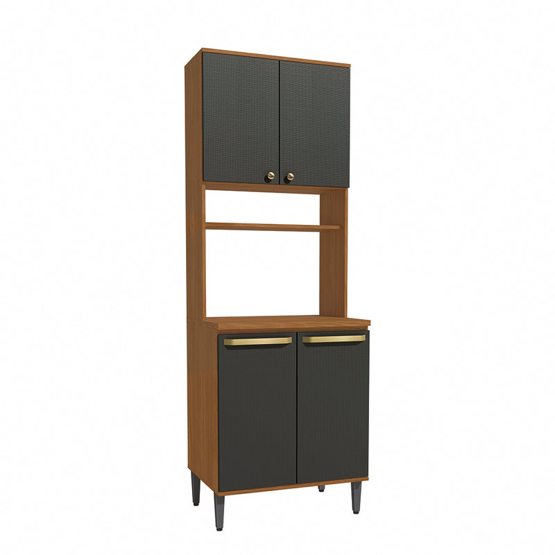 Torre Horno 70cm MDP Kappesberg Canela y Negro
