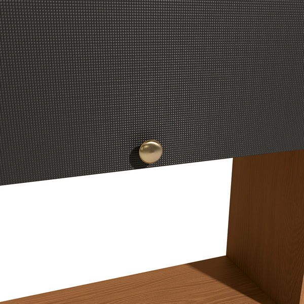 Torre Horno Microondas 70cm MDP Kappesberg Canela y Negro