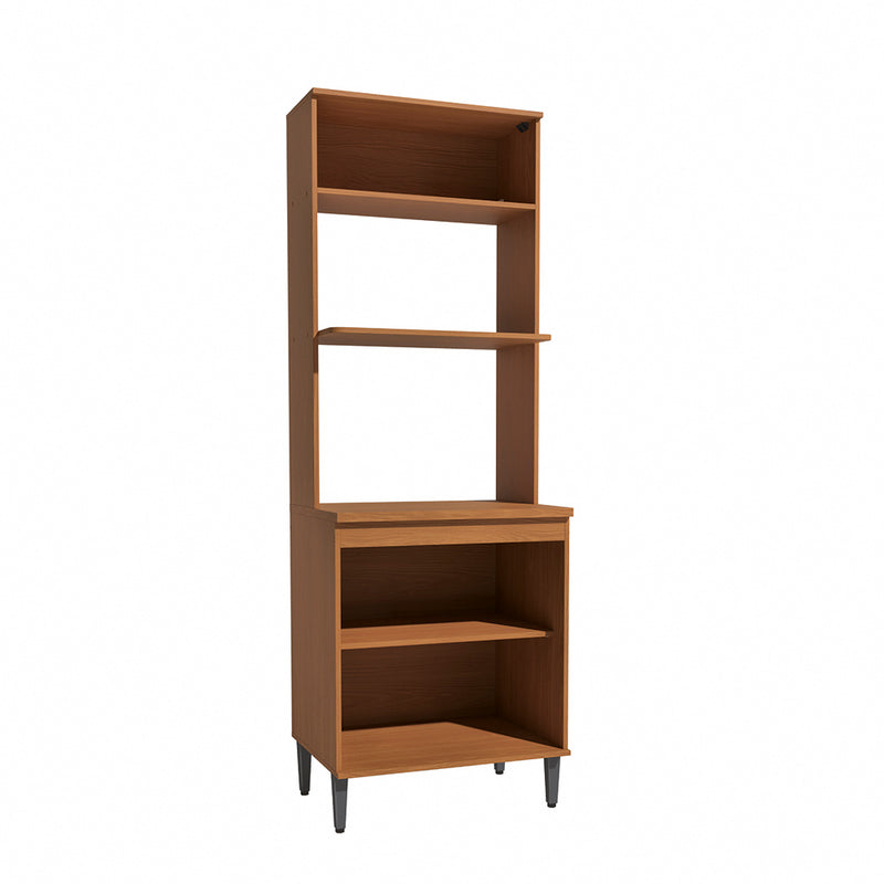 Torre Horno Microondas 70cm MDP Kappesberg Canela y Negro