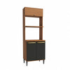 Torre Horno Microondas 70cm MDP Kappesberg Canela y Negro