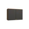 Alacena Aérea 80cm MDP 2 Puertas Kappesberg Canela Negro