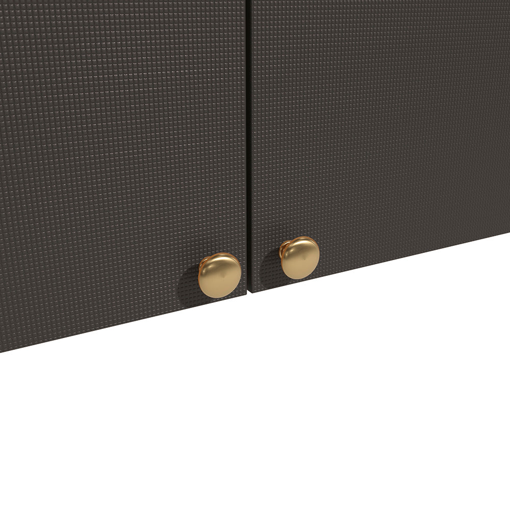 Alacena Aérea 80cm MDP 2 Puertas Kappesberg Canela Negro