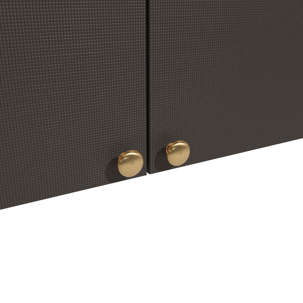 Alacena Aérea 80cm MDP 2 Puertas Kappesberg Canela Negro
