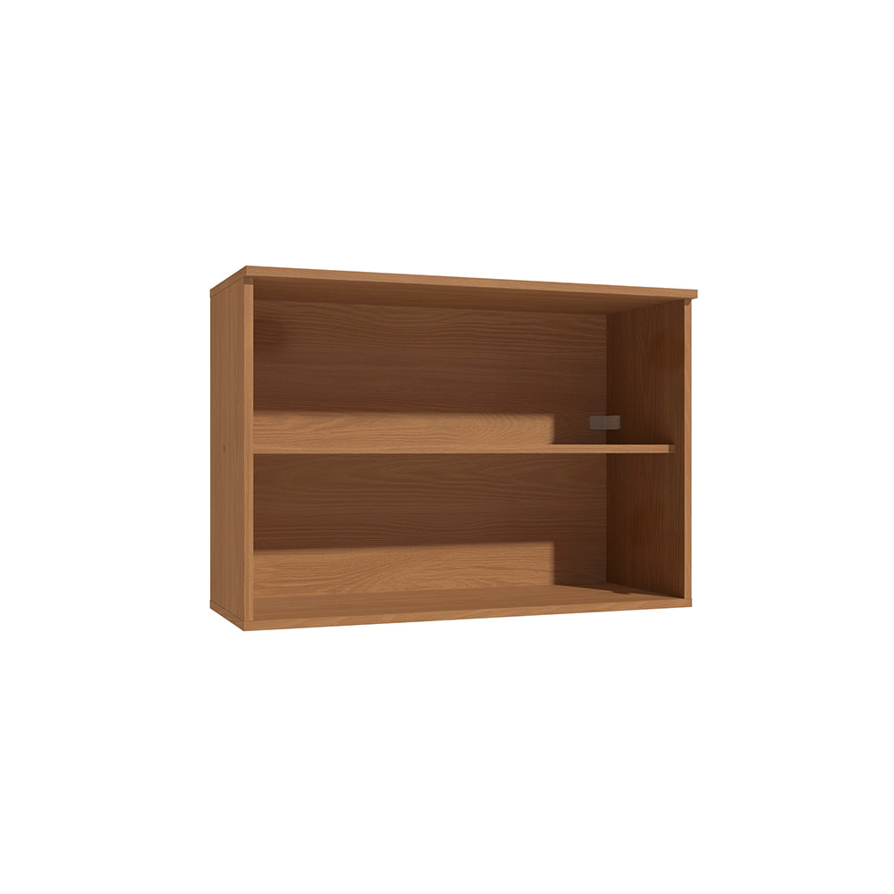 Alacena Aérea 80cm MDP 2 Puertas Vidrio Kappesberg Canela