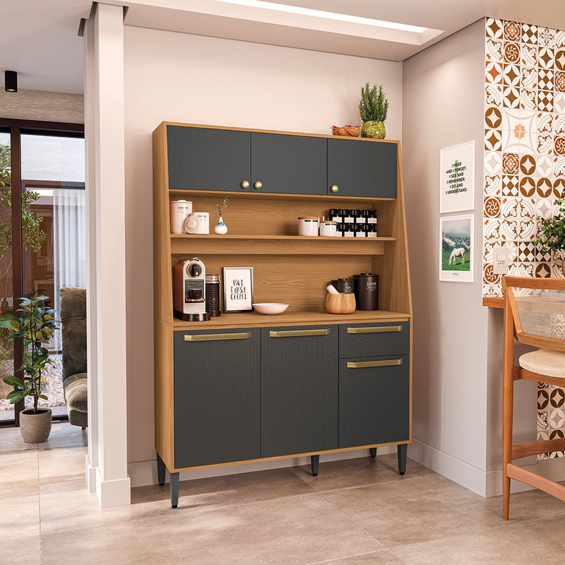 Armario Mueble Cocina 120cm 6 Puertas 1 Cajón Kappesberg