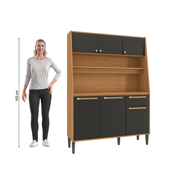 Armario Mueble Cocina 120cm 6 Puertas 1 Cajón Kappesberg