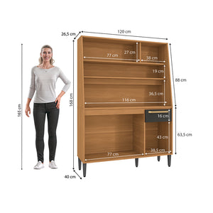 Armario Mueble Cocina 120cm 6 Puertas 1 Cajón Kappesberg