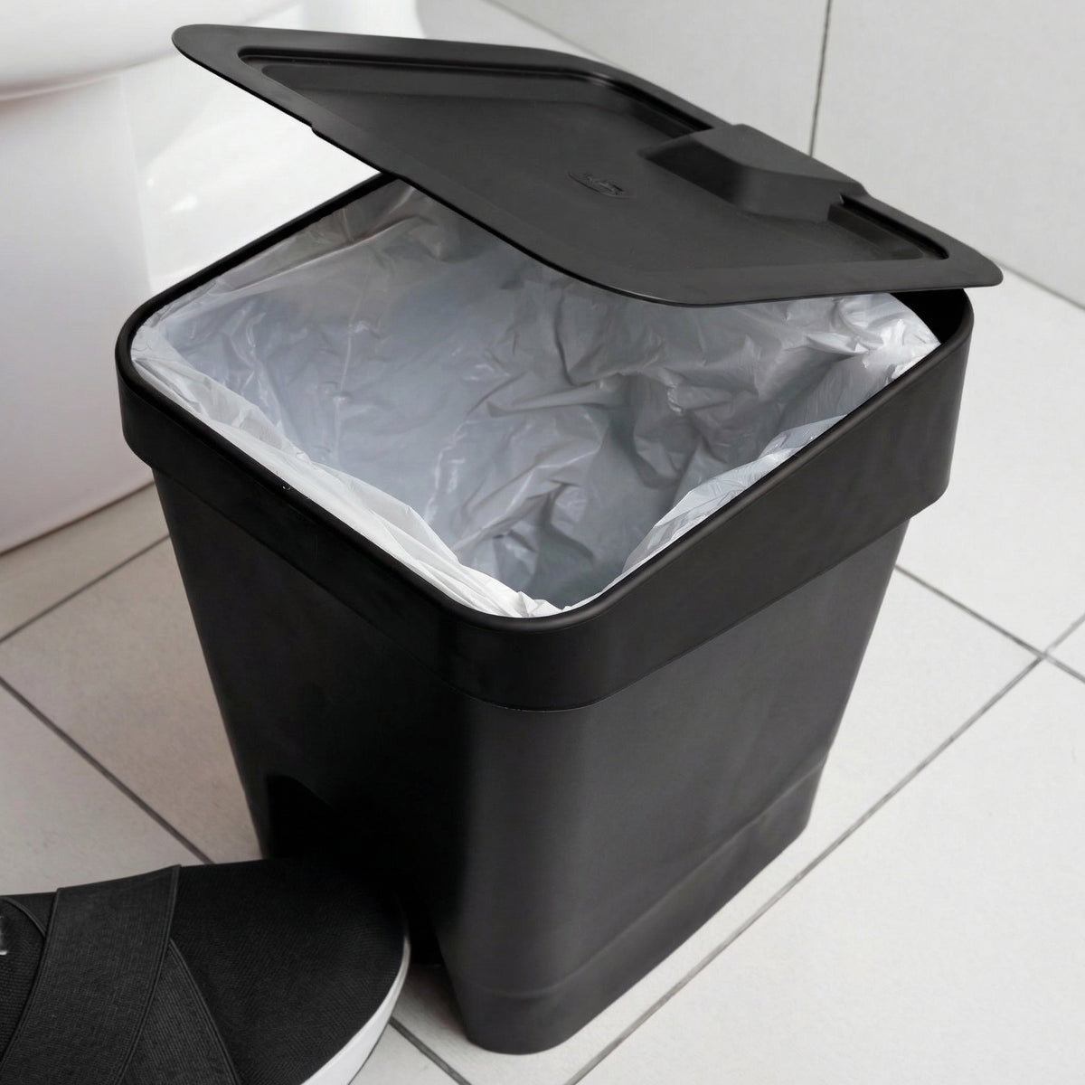 Set baño 6 piezas UZ organizador baño completo negro