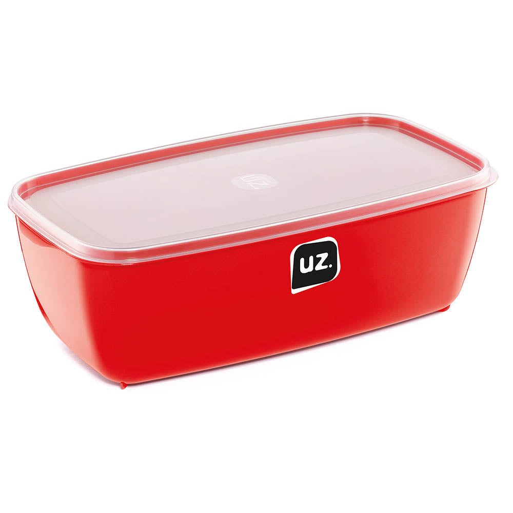 Set 5 contenedores multiuso con tapa UZ Utilidades rojo